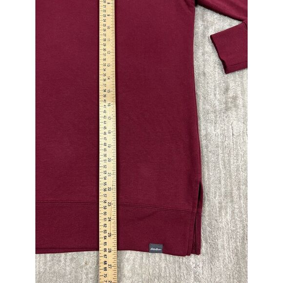 Eddie Bauer Shirt Mens‎ Small Red Pull Over Crew Neck Side Slits - Picture 6 of 10